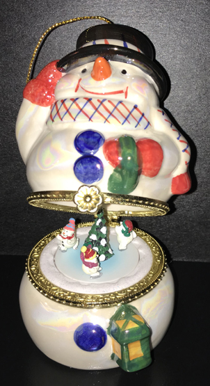 snowman music box 949-715-0308