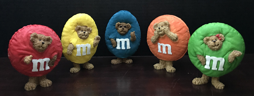 M&M teddy bears 949-715-0308